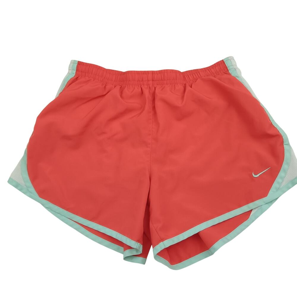 Nike Tempo Coral and Aqua Athletic Shorts